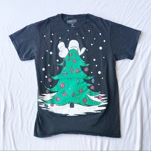 Peanuts Tops - Snoopy Christmas T-Shirt Peanuts Tops - Snoopy Christmas T-Shirt